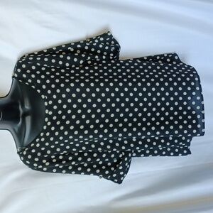 Jun & Ivy Polka Dot with Big Bow in Back Top Size M